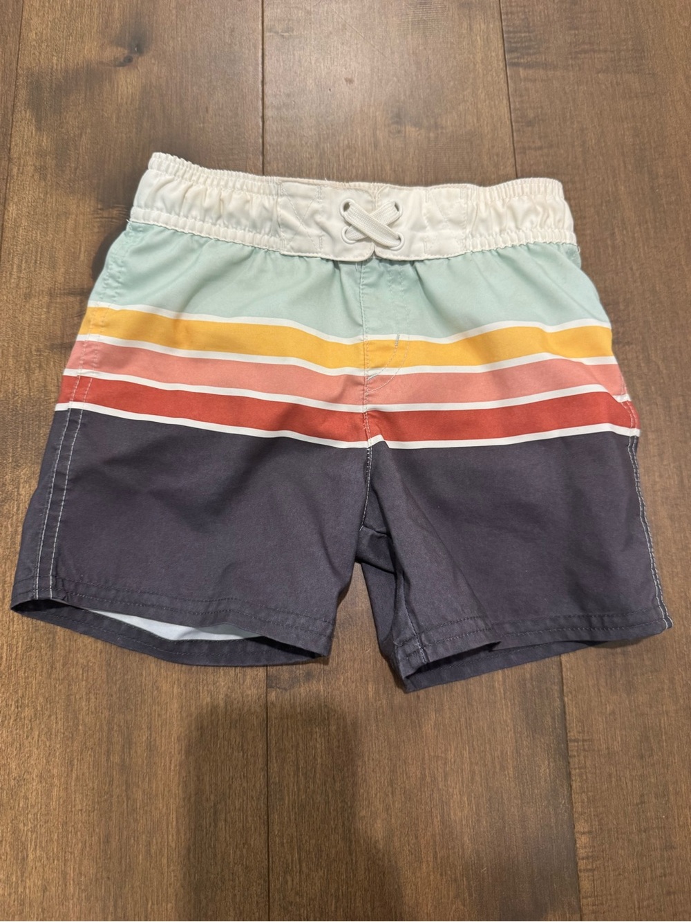 Cat & Jack Striped Swim Shorts Boys 3T